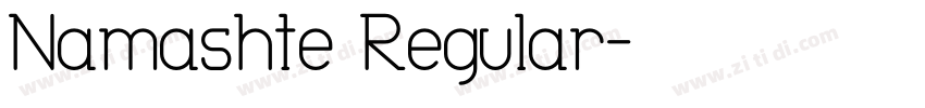 Namashte Regular字体转换